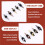 20Pieces Blank Bottle Stopper with Threaded Post Metal Wine Stopper Inserts Set Hardware for Wood Turning DIY Project 2