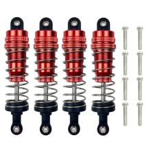 4 Stuks Metalen voor en Achter Olie Schokdemper Demper voor MJX H16 16207 16208 16209 16210 1/16 RC Auto Upgrades Onderdelen,1