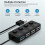 4  USB 3.0 Hub with Individual LED Lit Power Switches USB HUB Adapter Expander Multi USB Splitter for  PC 3
