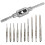 10Pcs Micro-Taps Bit Small Hand Screw Thread Taps M1-M3.5 HSS  Metric Plug Tap Screw Tap Drill Tapping Tool 1