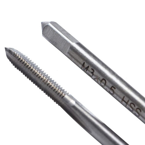 10Pcs Micro-Taps Bit Small Hand Screw Thread Taps M1-M3.5 HSS  Metric Plug Tap Screw Tap Drill Tapping Tool 1