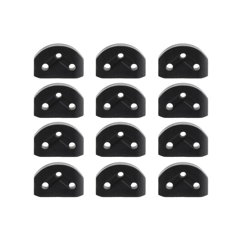 12Pcs Classical Guitar Rollers String Trees Retainer Guides Guitar String Locks Nut Block Clamp, Black 6034189257782