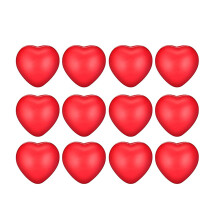 12Pcs Valentine'S Day Red Heart Stress Balls,Stress Balls for School Carnival Reward,Valentine Party Bag Gift Fillers