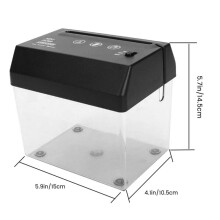 Portable Electric Paper Shredder USB Battery Operated Shredder Documents Paper Cutting Tool for Home Office