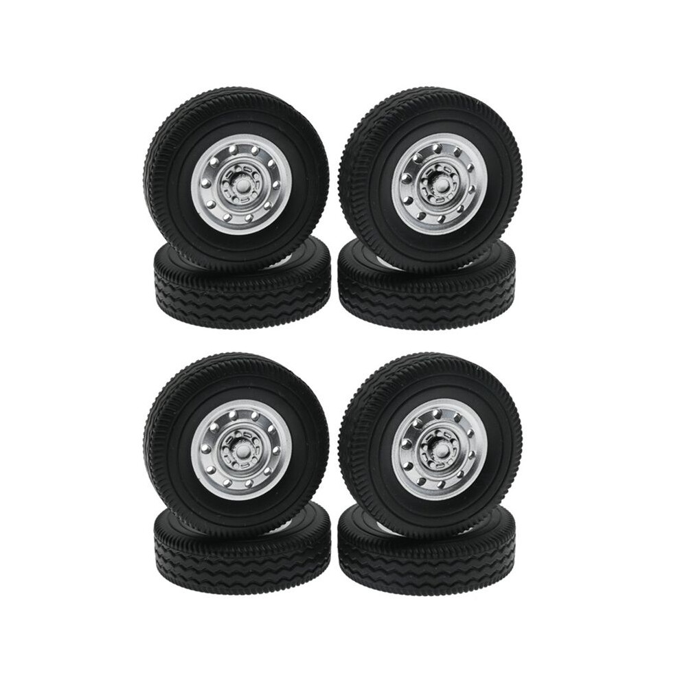 8Pcs Rubber Wheel Tire Tyre For Wpl D12 1/16 Rc Drift Truck Car Spare Parts Accessories 4711460382679