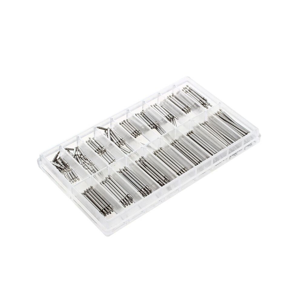 360Pcs Watch Spring Bar 8Mm-25Mm Strap Link Pins Metal Repair Kit Tool Strap Link Pins Cotter Bar Watch Tools 4712591356546