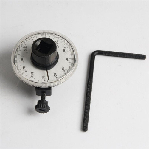 1/2 Torque Indexer Angle Gauge with Clamps Torque Angle Meter Pointer Dial Auto Repair 2