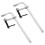 2 Pack F Clamps 12 Polegadas BraçAdeiras de Soldagem BraçAdeira de Barra de AçO Heavy Duty MáXimo Aberto 12 Polegadas, Profundidade da Garganta 3 1
