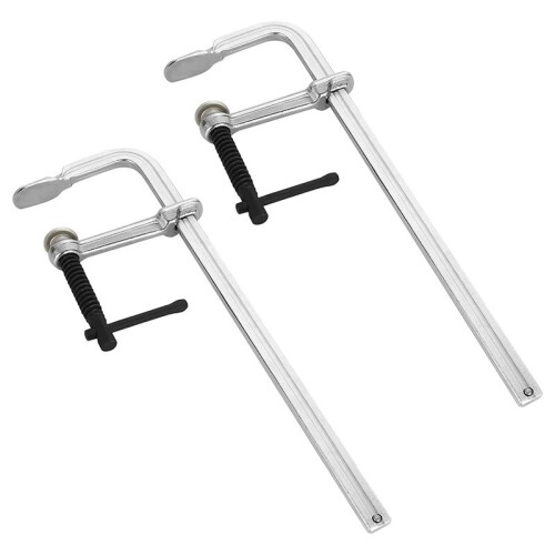 2 Pack F Clamps 12 Polegadas BraçAdeiras de Soldagem BraçAdeira de Barra de AçO Heavy Duty MáXimo Aberto 12 Polegadas, Profundidade da Garganta 3