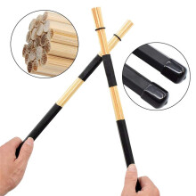 6 Pieces Jazz Drumsticks Set 5A Drumsticks Retractable Drum Wire Brushes Sticks for Kids,Adults,Rock Band
