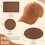 90 Pcs Leatherette Blank Hat Patches Iron  Leatherette Patch Rustic Faux Leather Patches for Jacket Backpack 7
