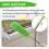 Gutter Cleaning Brush Roofing Tool with Telescopic Extendable Pole 8.2Ft Guard Cleaner Tool Easy Remove Leave, green 6