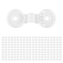 100 STKS Schaduwnet Clips Net Haken Schaduw Net Bevestigingsclips Schaduwdoek Plastic Clips Fix Klem Grommet Installatie Wit