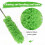 Gutter Cleaning Brush Roofing Tool with Telescopic Extendable Pole 8.2Ft Guard Cleaner Tool Easy Remove Leave, green 7