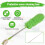 Gutter Cleaning Brush Roofing Tool with Telescopic Extendable Pole 8.2Ft Guard Cleaner Tool Easy Remove Leave, green 10
