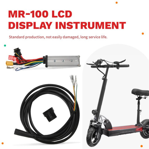 36V 500W Controller + MR-100 LCD Display Dashboard Meter für  M4 Elektroroller ZubehöR 1
