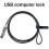 USB Password Lock Computer Lock Password Protection Anti-Theft Lock Universal Laptop Computer Password Lock 4