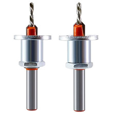 2-Pack 8 Mm MetallföRsäNkning med Djupstopp, Metallborrning TräBorrkronor för TräBearbetning, Plast, Borrning