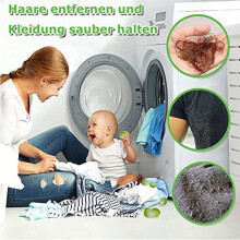 Pralka do Usuwania SierśCi ZwierząT, Kulki Wielokrotnego UżYtku, Kula do Prania do Pralki (Zielona)
