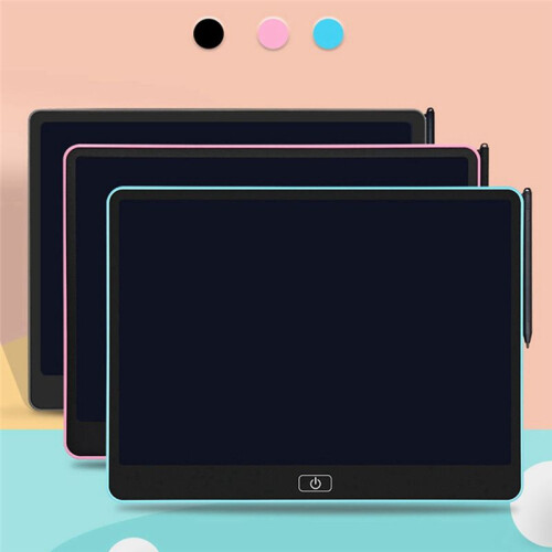 16 Polegadas Cores LCD Escrita Tablet Desenho EletrôNico Doodle Board Almofada de Escrita Colorida Digital, Azul