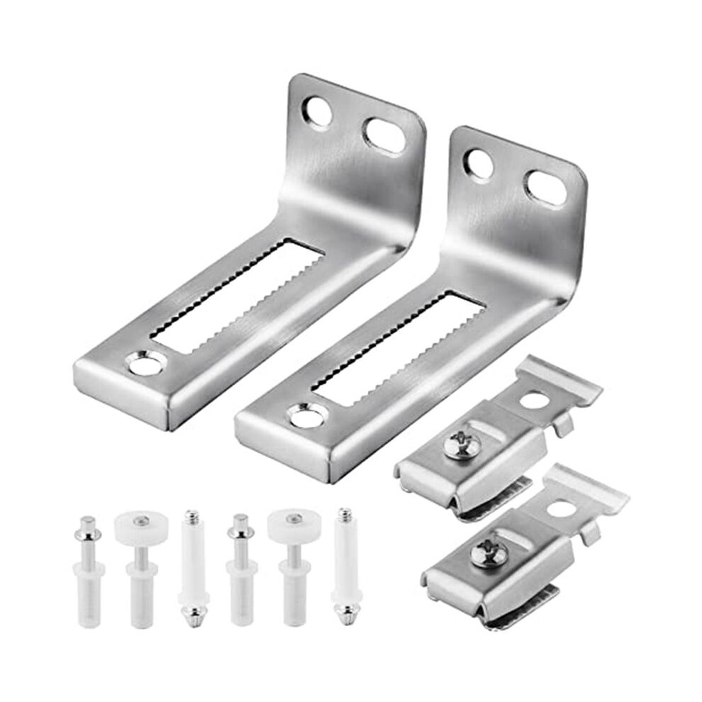 Bi Fold Door Hardware Set, 2 Packs Of Louver Door Hardware, Contains Top And Bottom Pivots, Brackets And Guide Wheel 4711494730873