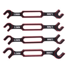Clé 4 PièCes 3-3.2 3.5-3.7 4-5 5.5-6Mm Clé Universelle à Double ExtréMité pour Voiture RC Axial SCX10,1