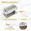 Soft Clay Clay Machine Handmade DIY Making Soft Clay Tools Desktop Clay Extruder with Handle Clay Roller Machine for DIY 5