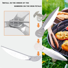18-1/2-Inch Grills One-Touch Cleaning System Kit, voor 7443 90719 Houtskoolgrill/Kettle Grills Vervangingsonderdelen