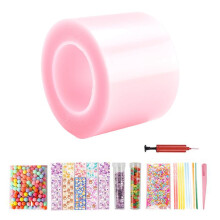 Pet Glue PéTrissage Musique Soufflant Bulle Ensemble Complet de Ruban Pâte Double Face Soufflant Bulle DéCompression Jouet A