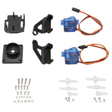 1 Conjunto de Eixo Duplo Servo Gimbal Câmera AntivibraçãO Montagem de Plataforma Ptz Pan/Tilt com 2 Pces 9G Servo para Montagem de Drone Fpv