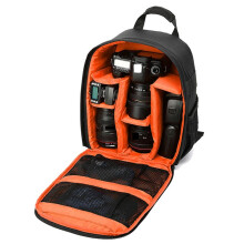 Mochila Multifuncional para Câmera, Bolsa para Câmera Externa à Prova D'áGua para Caminhadas Sprots-Laranja