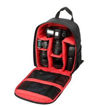 Multi-Functional Camera Backpack, Waterproof Outdoor Camera Bag for Hiking Travel Sprots-Red