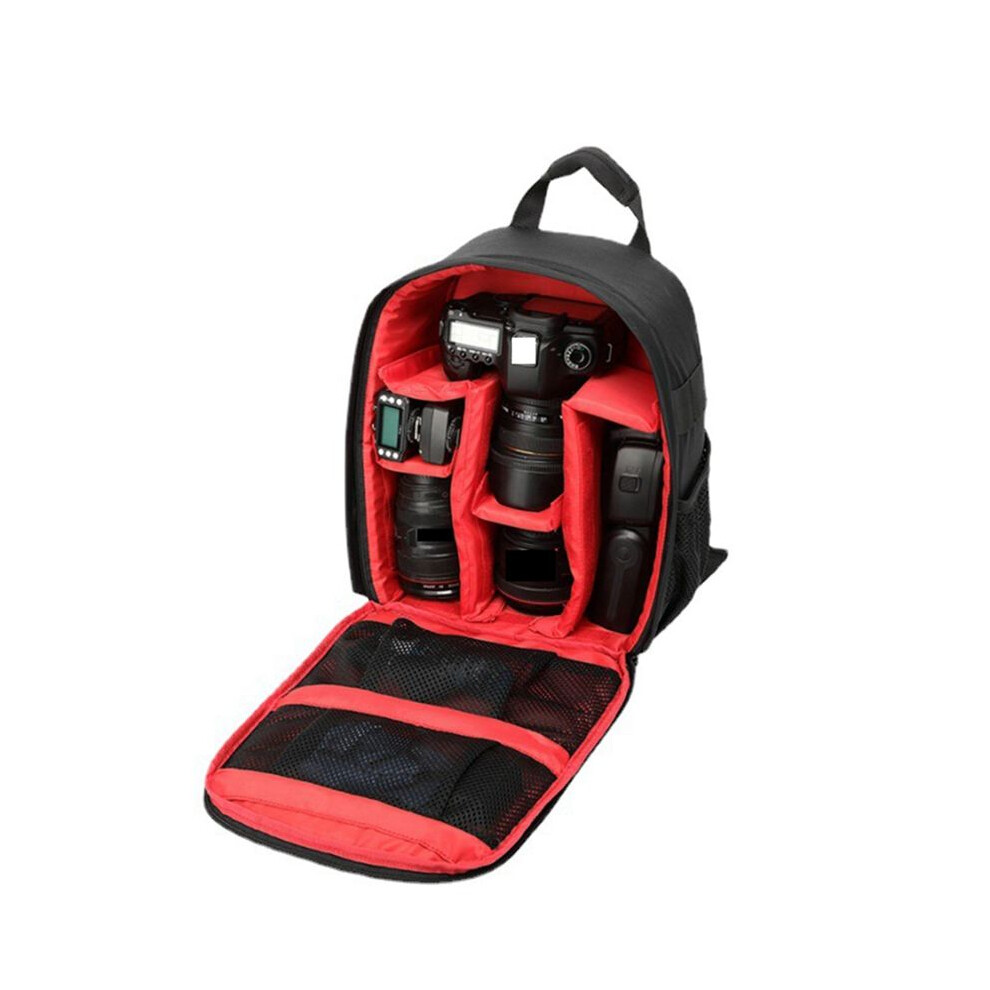 Multi-Functional Camera Backpack, Waterproof Outdoor Camera Bag For Hiking Travel Sprots- Red 4711907234486