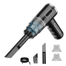 Car Vacuum Cleaner Portable Wireless Vacuum Cleaner Cordless Handheld Vacuum Home Car Dual Use Vacuum Cleaner Black