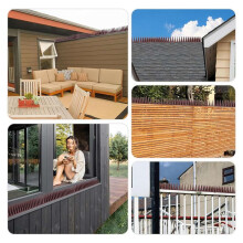 20 PCS Bird Deterrent Spikes Birds Repellent Spikes for Outside to Keep Birds Away,Fence Spikes for Railing and Roof