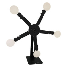Redefinindo Girar o Suporte de Alvo de Tiro de Metal com 5 Placas de AçO para Pistola Airsoft BB Guns Targets Stand Kit