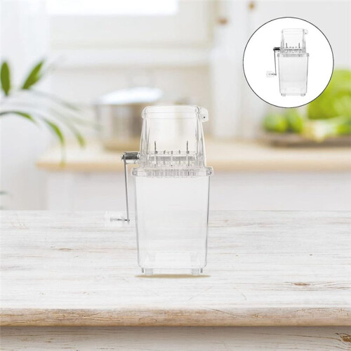 2L Ice Crusher Shaver Tragbare Handkurbel-Eismaschine für Heim-Eis-Eis-Chip-Eis Manuell A 2