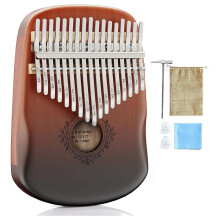 Kalimba-Daumenklavier mit 17 Tasten, Tragbares Fingerklavier Kalimba-Musikinstrument für Kinder, Erwachsene, AnfäNger, Musikbegeisterte