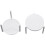 Disposable Plastic Pizza Saver Pack of 200 White Stackable Stands Prevent Box Crushing for Delivery 2