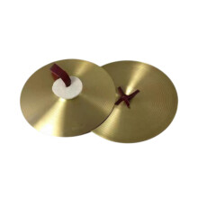 2 Pieces Crash Cymbals Musical Instrument for Professionals Band Perfo
