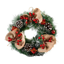 Christmas Wreath 12.6'' Christmas Party Decoration for Porch Garden Fe