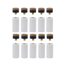 10Pcs Pool Cue Tips Screw on High Quality Ferrules Replacement Screw o