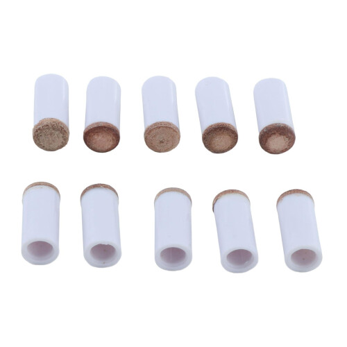 10Pcs Pool Cue Tips and Ferrules Thick Snooker Easy to Install Pool Cu