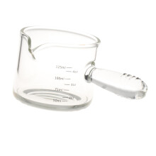 Espresso Glasses Coffee Measuring Cup with Handle Carafe for Barista M