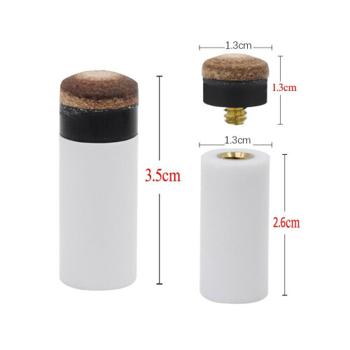 10Pcs Pool Cue Tips Screw on High Quality Ferrules Replacement Screw o 1