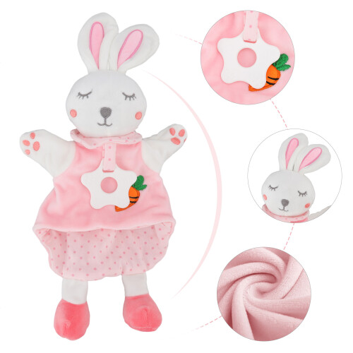 Baby Comfort Toy Rabbit Hand Puppet 1