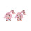 (0-3 Months, Pink) Ensemble maillot de chapeau soleil 2