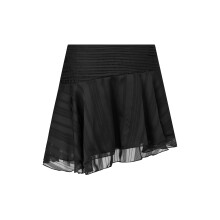 (XL, Black) Women's Tiered Ruffle Mini Skirt Summer Fashionable Solid Color Low Rise Going Out Skirts