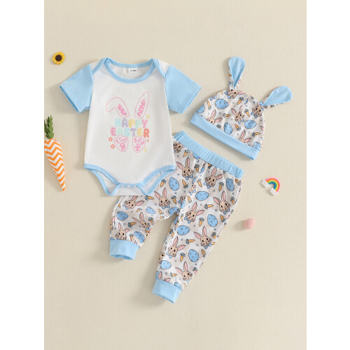 (3-6 Months, Sky Blue) Set de 3 de Paște 2