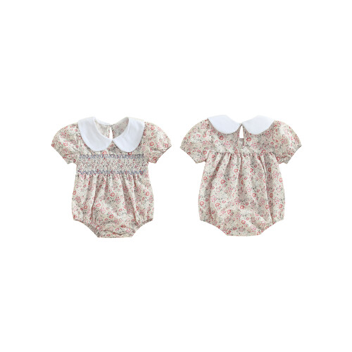 (12-18 Months, Apricot) Καλοκαιρινό φορμάκι κοντό για νεογέννητα 1